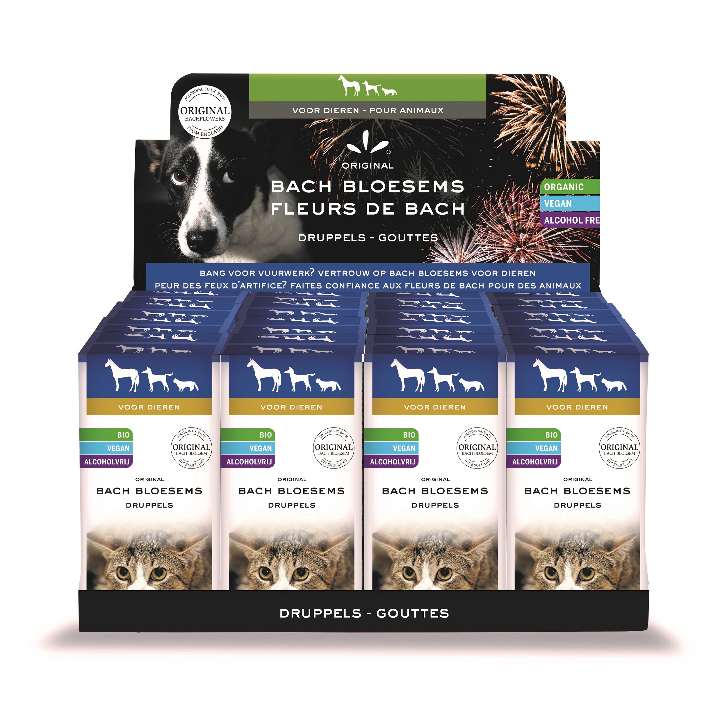 Bach Dier ANGST Vuurwerk display 16x20ml