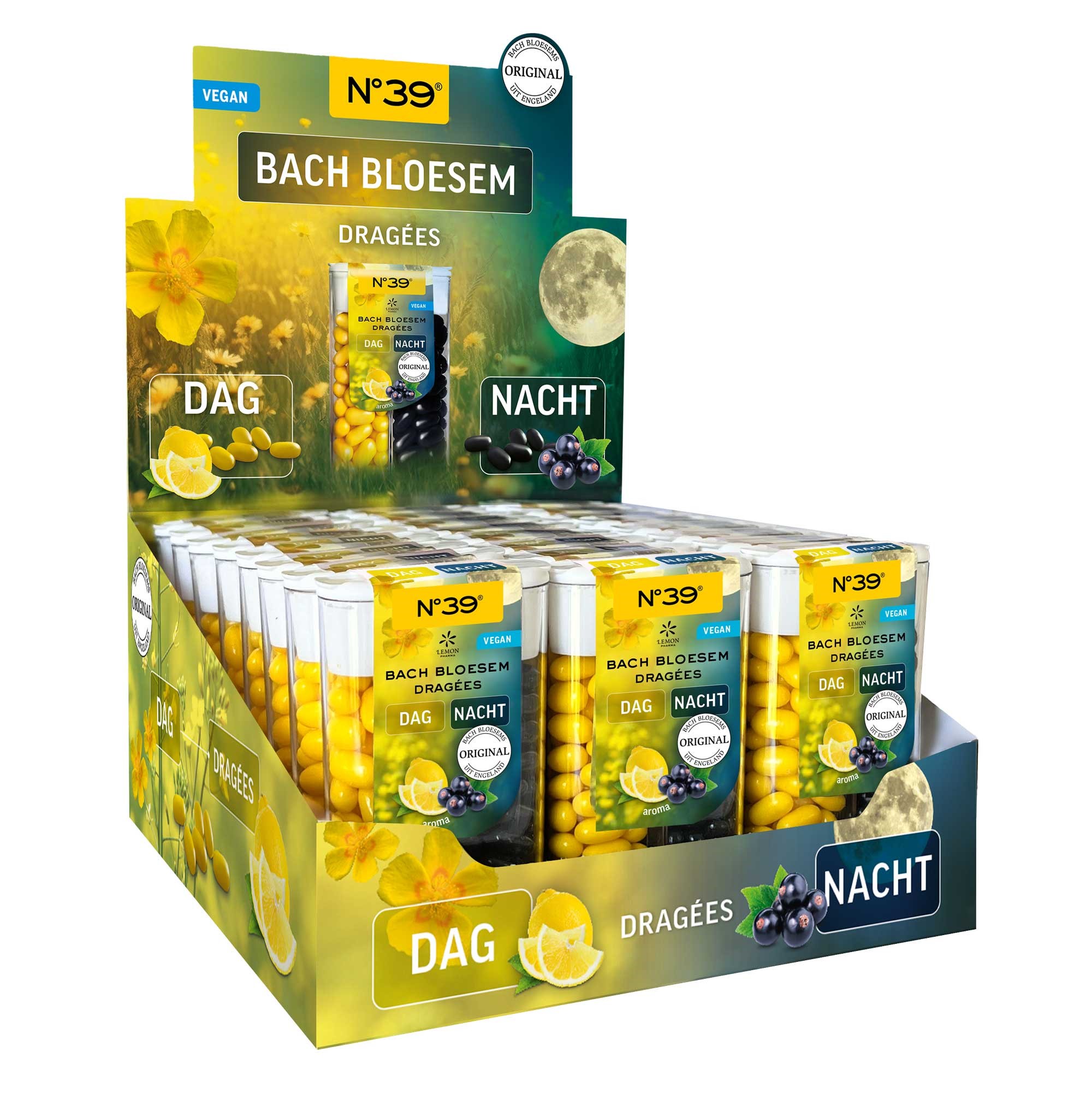 Bach Bloesem Display Nr.39 Dragées DAG NACHT - 24er