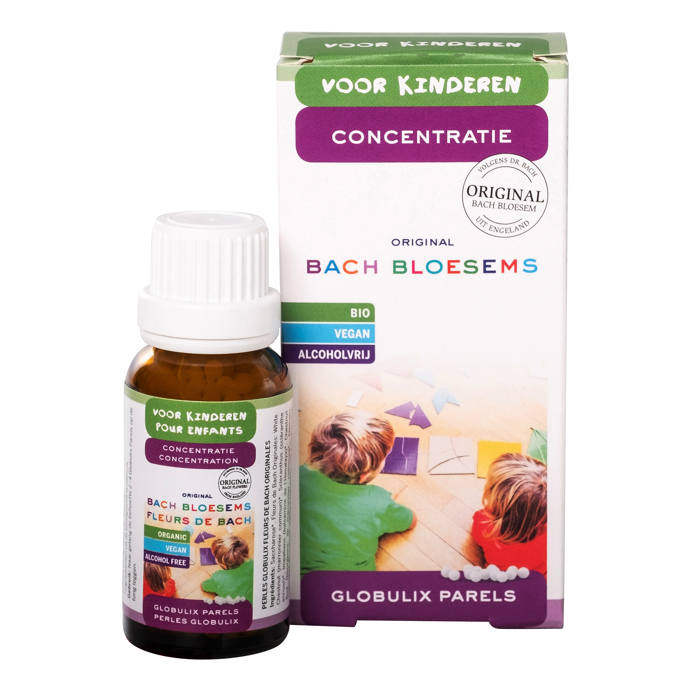 Bach bloesem globules KIND Concentratie BIO